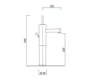 QUACK - F9111A - Countertop single handle washbasin mixer by Rubinetteria Giulini - view 3